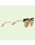 [GUCCI] Rectangular sunglasses with interchangeable frame 706751I33308023