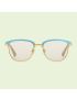 [GUCCI] Rectangular sunglasses with interchangeable frame 706751I33308091