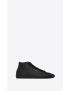 [SAINT LAURENT] court classic sl 39 mid top sneakers in leather 713564AAAWQ1000