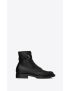 [SAINT LAURENT] army boots in smooth leather 71123400E001000