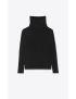 [SAINT LAURENT] turtleneck sweater in viscose and wool 706181Y75QO1000