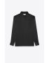 [SAINT LAURENT] yves collar classic shirt in crepe satin 646850Y900R1000