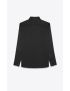 [SAINT LAURENT] yves collar classic shirt in crepe satin 646850Y900R1000