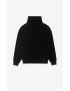 [SAINT LAURENT] turtleneck sweatshirt in velvet 711927YBTF21000