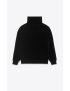 [SAINT LAURENT] turtleneck sweatshirt in velvet 711927YBTF21000