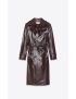 [SAINT LAURENT] lacquered effect trench coat 701986Y2F696031