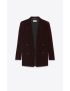 [SAINT LAURENT] double breasted jacket in cotton velvet 706612Y615W6500