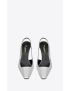 [SAINT LAURENT] blade slingback pumps in mirrored leather 709184AAAQB8105