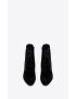 [SAINT LAURENT] vassili zipped booties in velvet 711275AAAPM1000