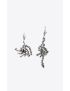 [SAINT LAURENT] rhinestone spiral earrings in metal 706103Y15268368