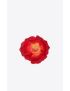 [SAINT LAURENT] red rose brooch in silk and metal 7141083YE986400