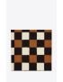 [SAINT LAURENT] square checkboard bandana in wool 7104623Y2001079