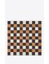 [SAINT LAURENT] square checkboard bandana in wool 7104623Y2001079
