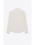 [SAINT LAURENT] cassandre shirt in striped cotton 695999Y7C119075