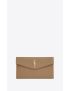 [SAINT LAURENT] uptown pouch in grain de poudre embossed leather 5657391GF0J2346