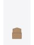 [SAINT LAURENT] uptown flap card case in grain de poudre embossed leather 5823051GF0J2346