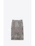 [SAINT LAURENT] midi skirt in embroidered silk tulle 709427Y467L1378