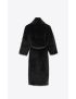 [SAINT LAURENT] coat in animal free fur 710698Y8E121000