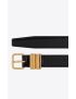 [SAINT LAURENT] hublot loop belt in patent leather 650974B89KJ1000