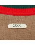 [GUCCI] Rib knit camel cardigan with Web 674347XKB4A2668