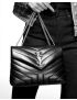 [SAINT LAURENT] loulou small chain bag in quilted  y  suede 4946991U8612346