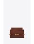 [SAINT LAURENT] manhattan clutch in crocodile embossed leather 695949AAAOH2591