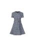 [LOUIS VUITTON] Monogram Tweed Skater Dress 1A9MFS