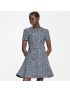 [LOUIS VUITTON] Monogram Tweed Skater Dress 1A9MFS