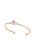 [LOUIS VUITTON] B Blossom Open Bangle, Pink Gold, White Gold, Pink Opal And Diamonds Q95889