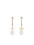 [LOUIS VUITTON] Idylle Blossom Long Earrings, 3 Golds And Diamonds Q96413