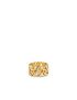 [LOUIS VUITTON] LV Volt Mesh Ring, Yellow Gold And Diamonds Q9O69A