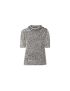 [LOUIS VUITTON] Rhinestone Trim Tweed Effect Knit Top 1A9XYJ