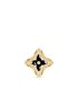 [LOUIS VUITTON] Ever Blossom Brooch, Yellow Gold, Onyx   Diamonds Q97179