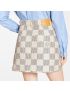 [LOUIS VUITTON] Damier Azur Denim A Line Mini Skirt 1A9LD8