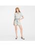 [LOUIS VUITTON] Since 1854 Contrast Trim Mini Skirt 1A9N0S