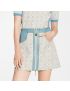 [LOUIS VUITTON] Since 1854 Contrast Trim Mini Skirt 1A9N0S
