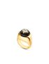 [LOUIS VUITTON] B Blossom Signet Ring, Yellow Gold, White Gold, Onyx And Diamonds Q9M84B