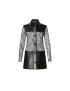 [LOUIS VUITTON] Feather Lace And Leather Shirt Dress 1A9WVK