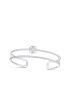 [LOUIS VUITTON] Idylle Blossom Two Row Bracelet, White Gold and Diamonds Q95821