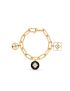 [LOUIS VUITTON] B Blossom Bracelet, Yellow Gold, White Gold, Onyx, White Mother Of Pearl And Diamonds Q95757