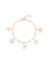 [LOUIS VUITTON] Idylle Blossom Charms Bracelet, 3 Golds And Diamonds Q95689