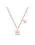 [LOUIS VUITTON] B Blossom Necklace, Pink Gold, White Gold, Pink Opal, White Mother Of Pearl And Diamonds Q94465