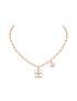 [LOUIS VUITTON] B Blossom Necklace, Pink Gold, White Gold, Pink Opal, White Mother Of Pearl And Diamonds Q94465