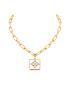 [LOUIS VUITTON] B Blossom Necklace, Yellow Gold, White Mother Of Pearl And Diamonds Q94466