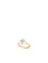 [LOUIS VUITTON] B Blossom Ring, Yellow Gold, White Gold, White Agate And Diamonds Q9L99D