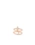 [LOUIS VUITTON] Idylle Blossom Two Row Ring, Pink Gold and Diamonds Q9N42A