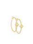 [LOUIS VUITTON] Idylle Blossom Hoops, Yellow Gold and Diamonds Q96838