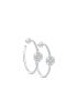 [LOUIS VUITTON] Idylle Blossom Hoops, White Gold and Diamonds Q96837