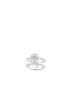 [LOUIS VUITTON] Idylle Blossom Two Row Ring, White Gold and Diamonds Q9N44A