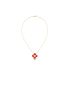 [LOUIS VUITTON] Vivienne Pendant, 3 Golds, Red Lacquer and Diamonds Q93801